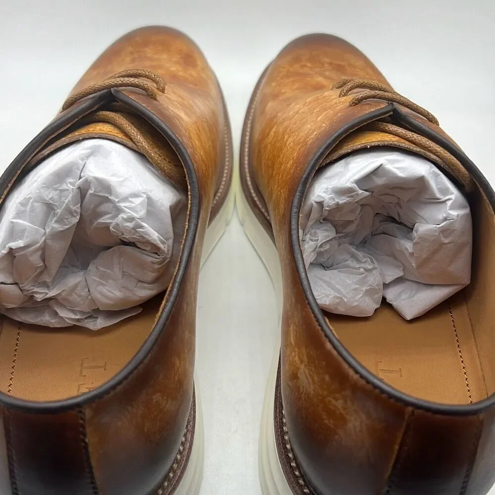 Taft statement oxford Lace up walnut leather Men dress shoes Men 10.5‎ New